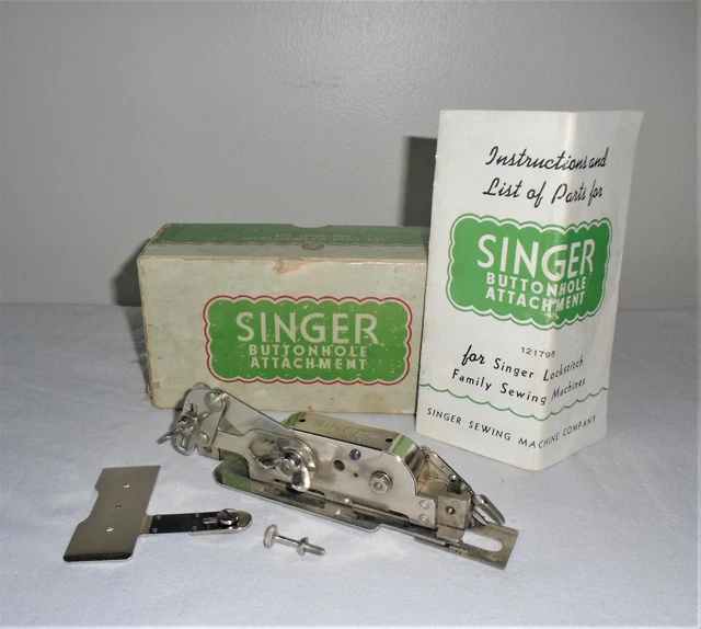 SINGER 121795 BUTTONHOLE Attachment Lock Stitch Sewing Machine Vintage
