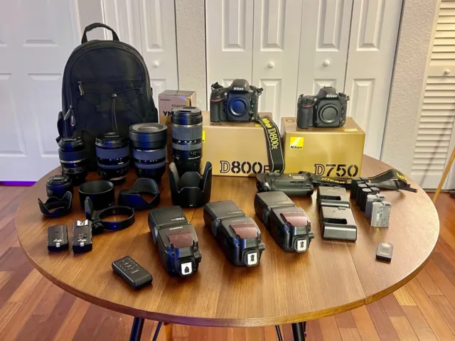 Nikon D750 + Nikon D800E Bundle With Lens And Accessories - Full Package!