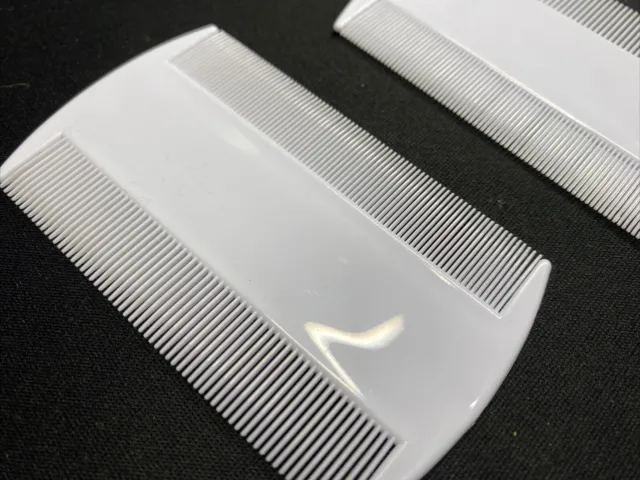 2X Double Sided Nit Comb Head Lice Detection pet dog cat flea peine para piojos