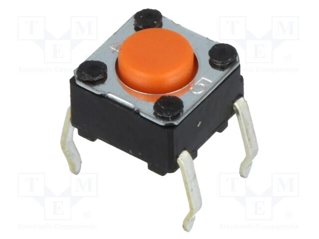 Microcommutateur TACT MEC 15451 DPST-NO + DPST-NC – 0.025A/120VDC, Montage THT, ON-ON, Force 2.5N