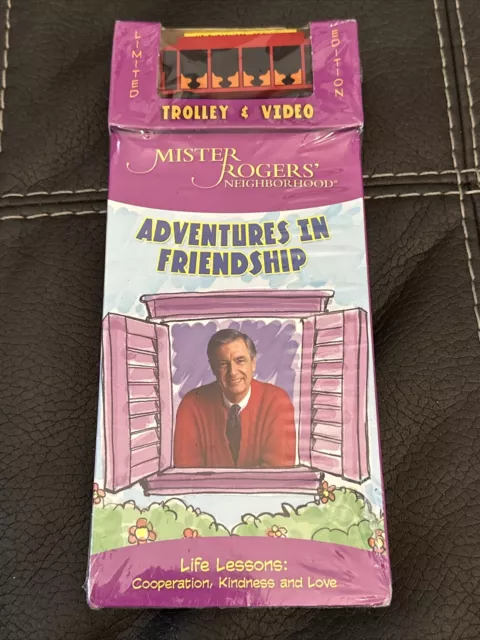 New Limited ED Mr.Rogers Neighborhood Adventures In Friendship VHS W/Trolley-NEW