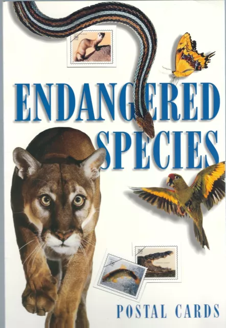 USA SC # UX278a Endangered Species , Booklet Of 15 Cards . Mint