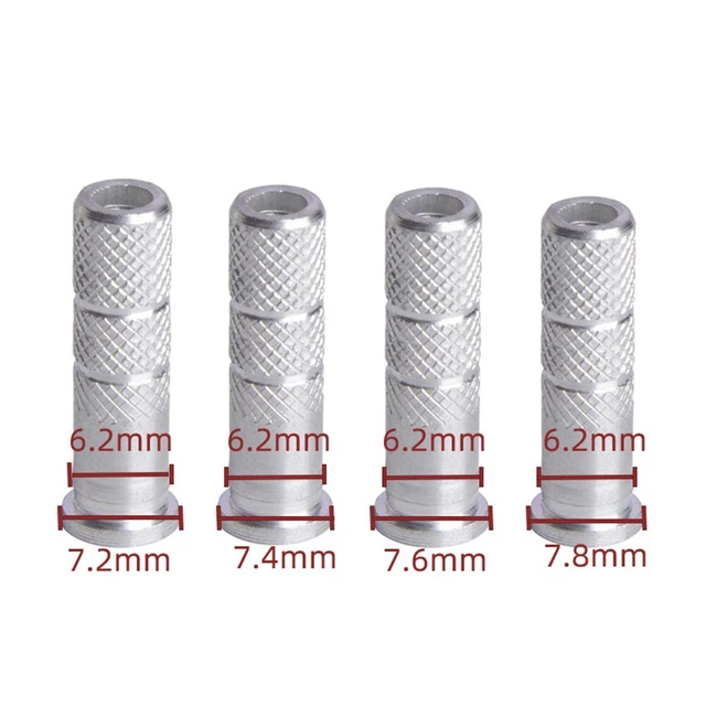Lot De 50 Inserts De Flèche En Aluminium ANCLLO – .244, Diamètre 6,2 Mm Intérieur / 7,8 Mm Extérieur, Pour Tir Sur Cible