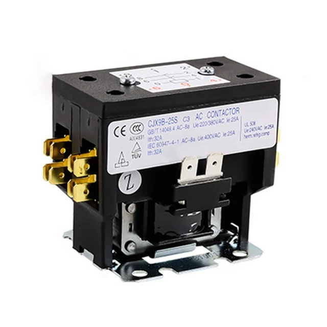 Contacteur AC CJX9B 25S/D 220V - Relais Monophasé Compact Pour Bricoleurs Et Pros