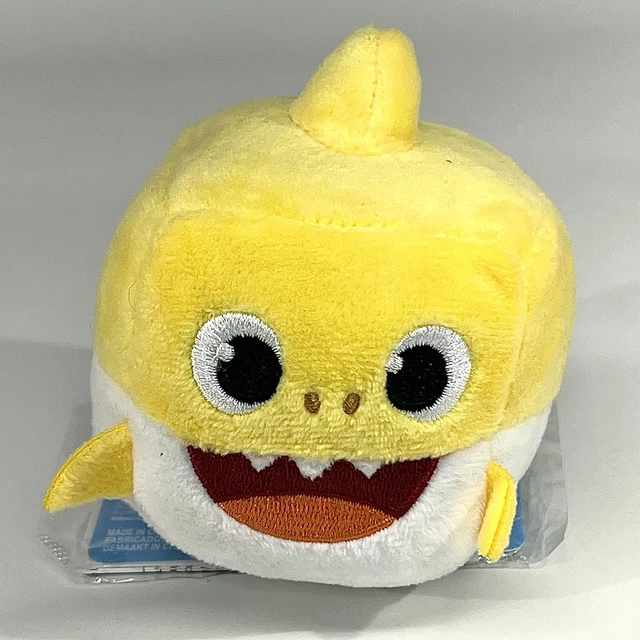 WOWWEE PINKFONG BEBÉ Tiburón Oficial Canción Cubo Peluche Amarillo
