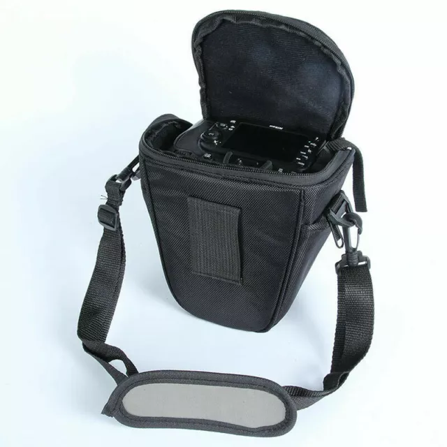 Digital Case DSLR SLR Camera Shoulder Waist Bag Black For Nikon Canon Waterproof