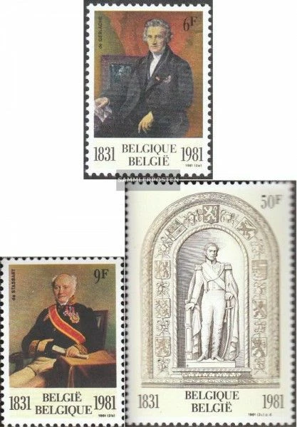 Belgien 2053-2055 (kompl.Ausg.) postfrisch 1981 150 Jahre Dynastie und Parlament