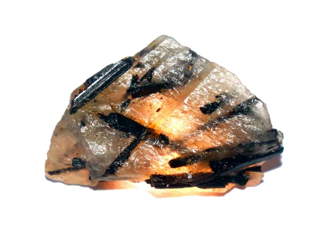 114.05Ct Thérapeutique Chunk Terre Extrait Rutile Quartz Minéral Naturel Gemmes