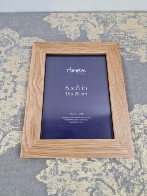 Hampton Frames NEW ENGLAND Solid Oak Wood Display Picture Photo Frame A2