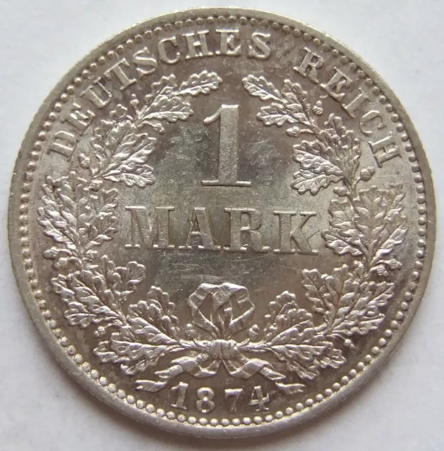 Moneta Reich Tedesco Impero Tedesco 1 Marchi 1874 F IN Extremely fine /
