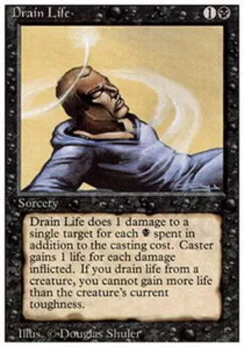 4x Drain Life ~ Lightly Played 3rd Edition Revised MTG Magic x4 4 UltimateMTG Pl