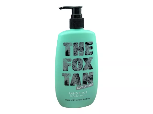~ The Fox Tan Accelerate Rapid Elixir Tanning Lotion 300ml Cruelty-Free Vegan ~