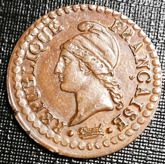 trés rare 1 ct centimes DUPRE - an 8 A , SUP superbe !