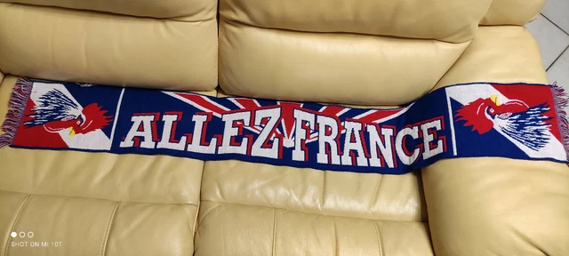Echarpe equipe de France vintage football scarf soccer Allez