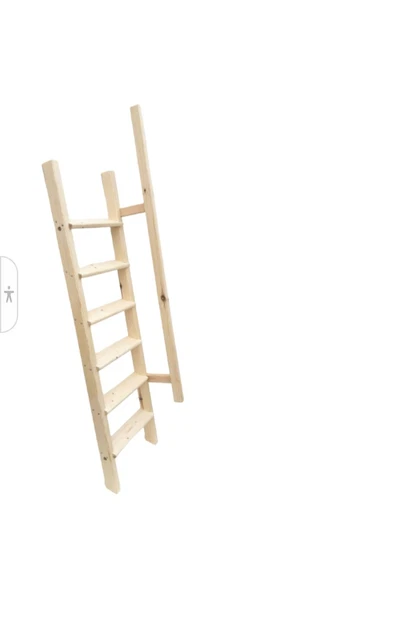 Scala In Legno Massello Per Soppalco - Altezza 170 Cm, Portata 170 Kg, Made In Italy