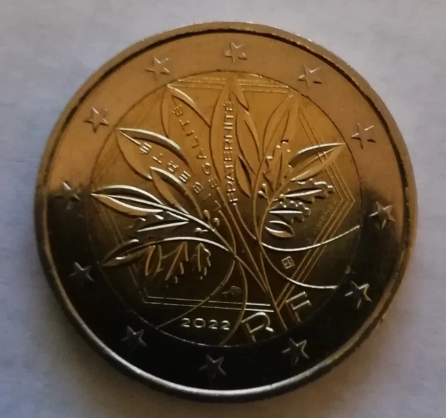 PIÈCE DE 2 euros 2022 Liberté Egalité Fraternité / neuve 3.27 PicClick