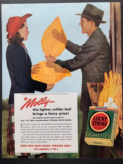 VINTAGE 1941 LUCKY Strike Cigarettes Ad $18.20 - PicClick