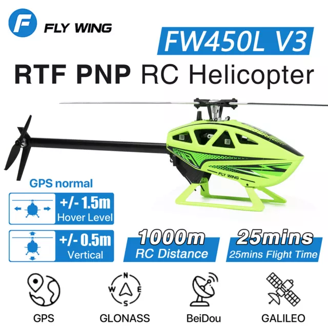 Fly Wing FW450L V3 RC elicotteri RC PNP RTF ritorno automatico