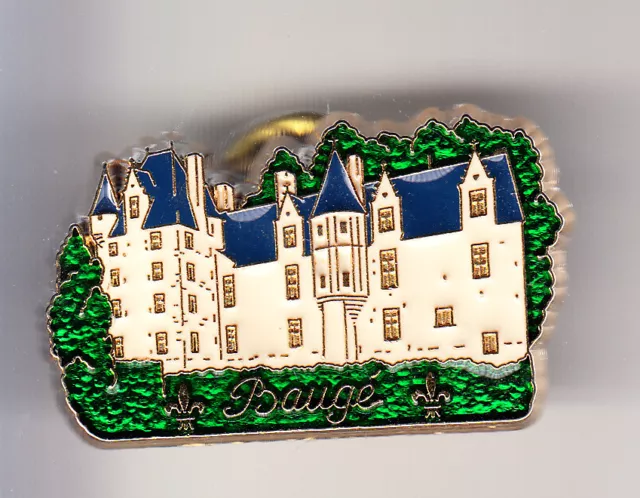 Rare Pins Pin's .. Tourisme Chateau Castle Pays Loire Bauge 49 ~B6