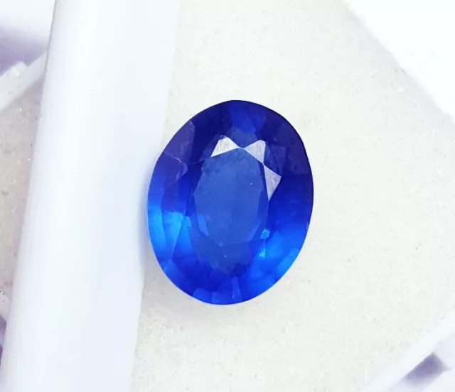 5.50 CT Ggl Certifié Naturel Topaze Bleu Londres Forme Ovale Desseré Gemme
