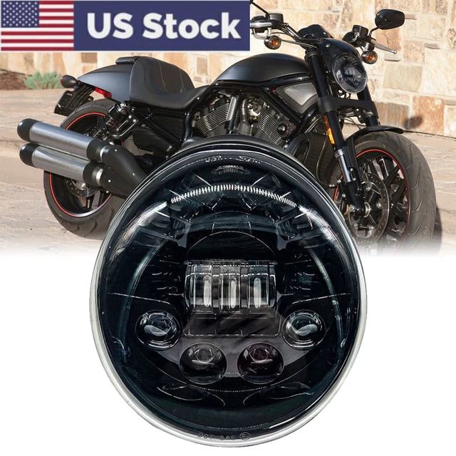 Z-OFFROAD Black LED Headlight with Halo DRL Compatible with