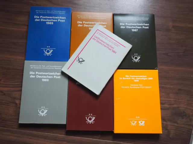 DDR Jahrbücher 1984-1990 postfrisch ** komplett