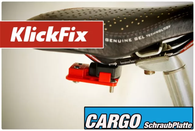 KlickFix - Satteladapter - Miniadapter - Cargo Schraubplatte - Abus Rixen & Kaul