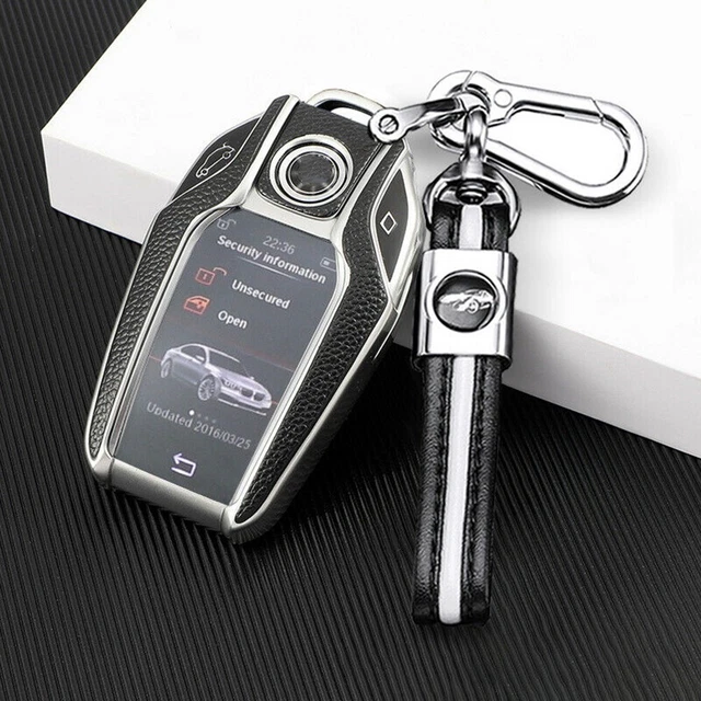 Silver + Black TPU Key Cover for BMW 5 Series G30/G31 Stylish and Durable