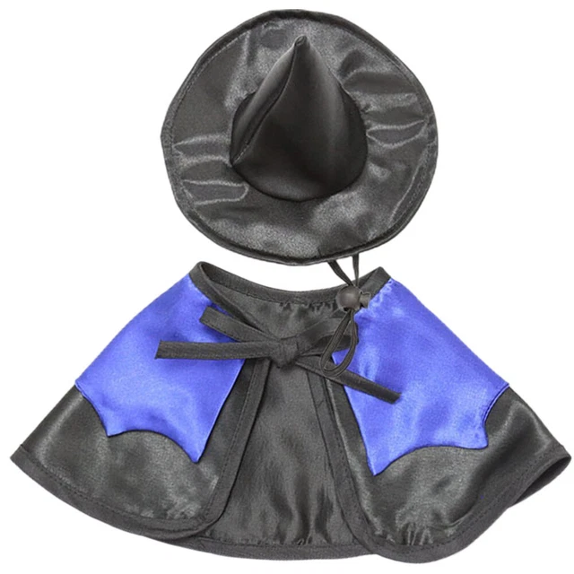 Capa Perro Halloween Disfraz Mascota Fiesta Sombrero Accesorios Tela