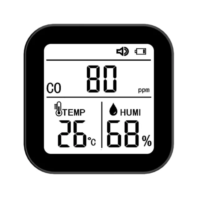 Hygrometer & Carbon Monoxide Tester CO Meter for Travel Camping