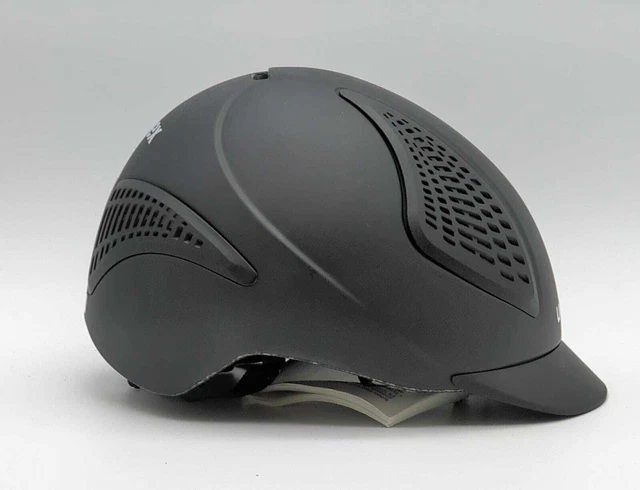 uvex exxential II leichter Reithelm für Damen und Herren  schwarz 55-57 cm