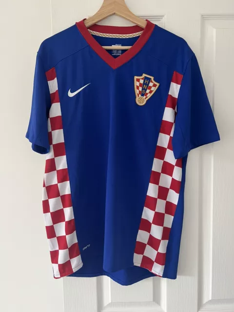 Kroatien Fußball Shirt Nike Away HNS Majica 2007 2008 2009 blau Größe M