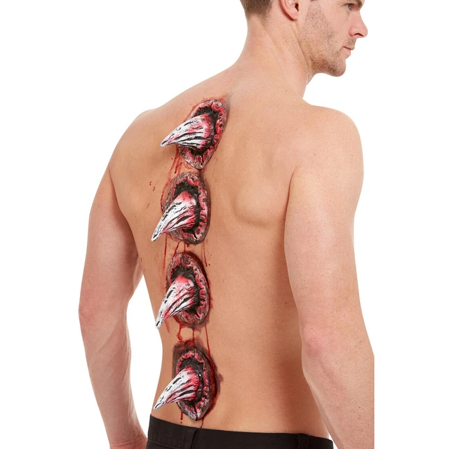 Teufel-Hörner Per Bastone Am Schiena Latex-Dornen Halloween-Wunden Spine