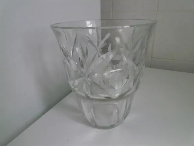 vase cristal Baccarat - signé ancien -