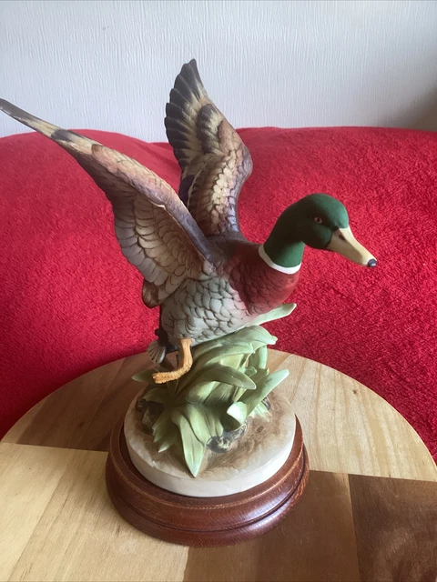 Vintage Mallard Hand Painted Large Ornament Finest Porcelain Ware by Kowa,VGC.