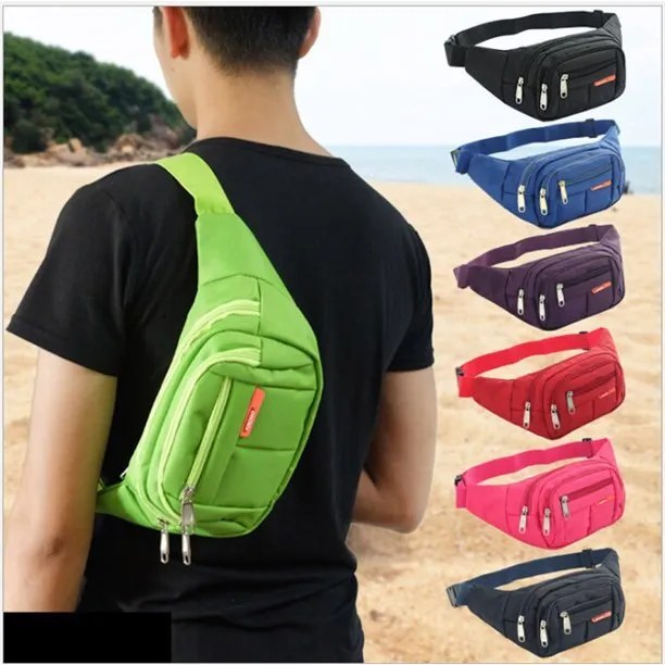 Men Women Fanny Pack Belt waist Bag Cross body Sling Shoulder Travel Sport Pouch