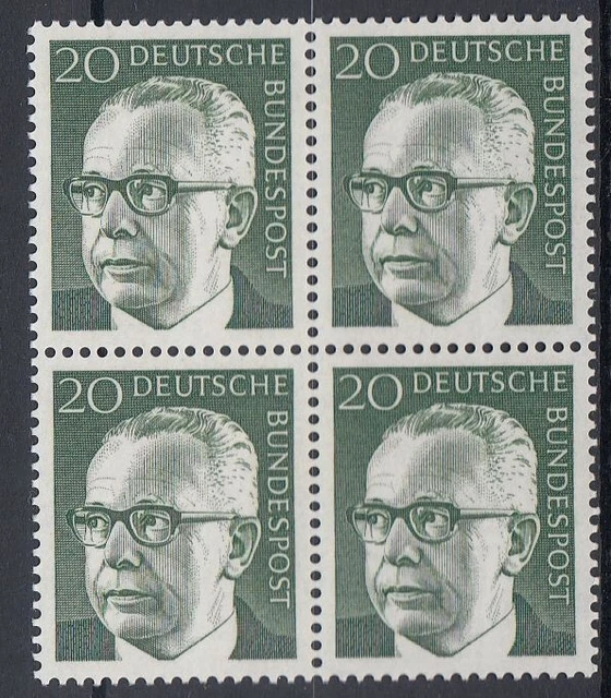 Bund / BRD 637 Heinemann im 4er Block postfrisch (637/4)