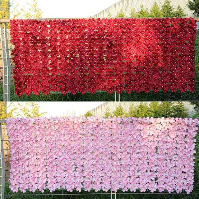 Écran de clôture de feuilles de fleur de cerisier artificiel premium pour fleu