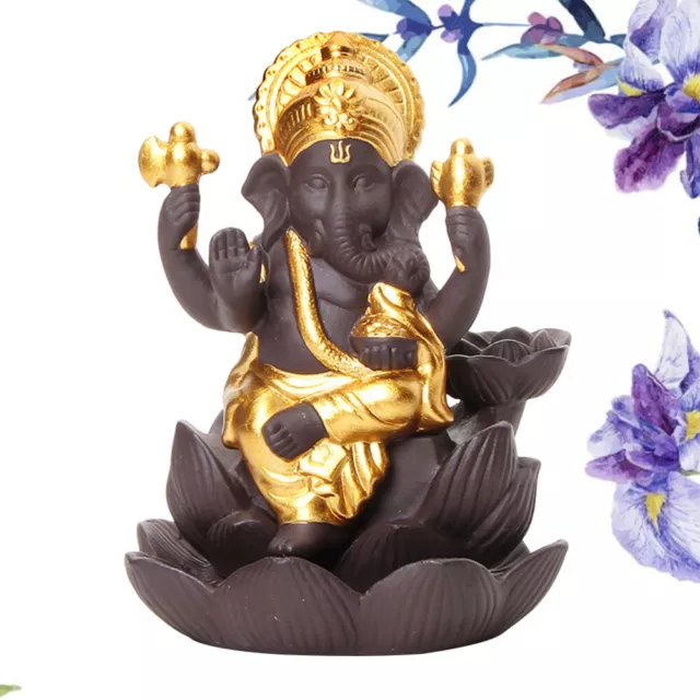 Elephant Incense Fountain Essential Oil Burner Porcelain Incense Holder