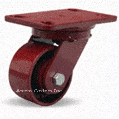 S-HS-4MB 4" x 2" Hamilton HS Swivel Caster, Metal Wheel, 1,000 lb. Capacity