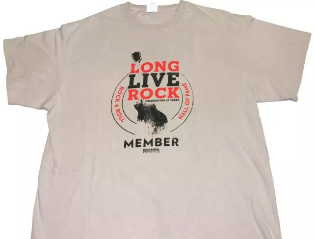 Member Rock & Roll Hall of Fame Long Live Rock Celebrating 25 Years T-Shirt XL