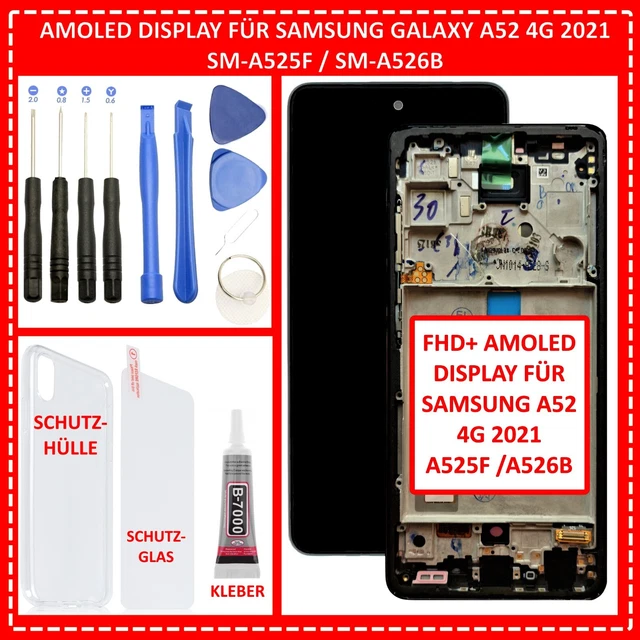 AMOLED Display für Samsung A52 4G 2021 SM-A525F A526B LCD FHD Touch Screen Glas