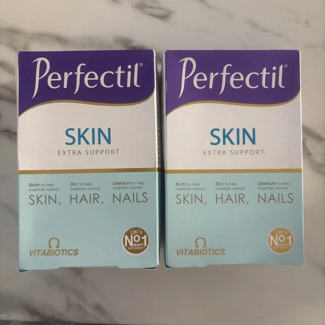 Perfectil Extra VITABIOTICS PERFECTIL SKIN Extra Support Hair Nails 56 Tablets X 2 £17. ...