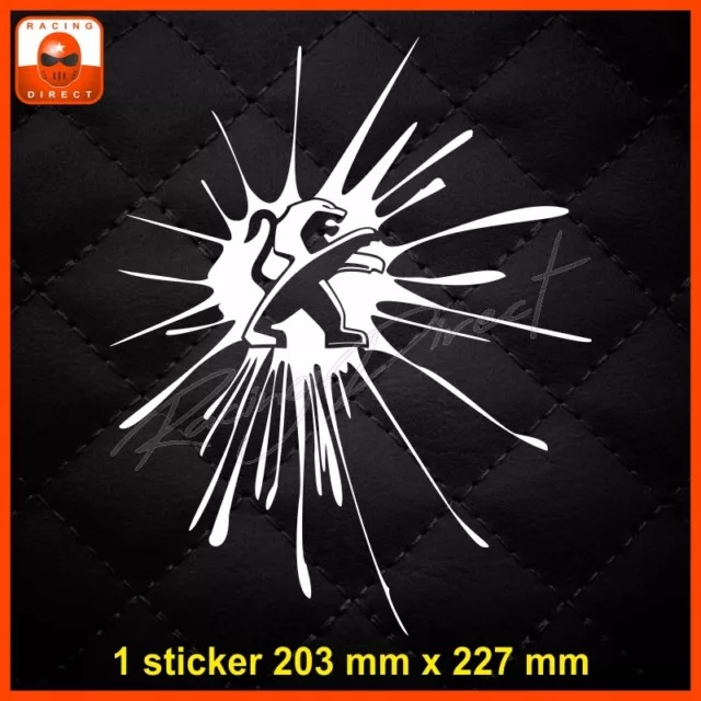 785 sticker SPLASH PEUGEOT decal aufkleber adesivo 106 206 207 208 RCZ 308 2008