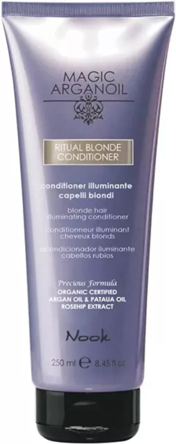 Nook Arganoil Ritual Blonde Siero Shampoo Balsamo Antigiallo Capelli Biondi 3