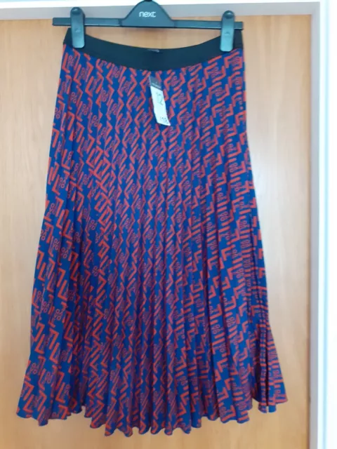 Blue pleated skirt best sale primark