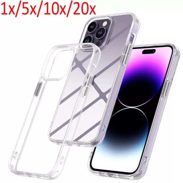 Wholesale Bulk Shockproof Clear Case Cover Lot For iPhone 14/14 Plus/14 Pro Max