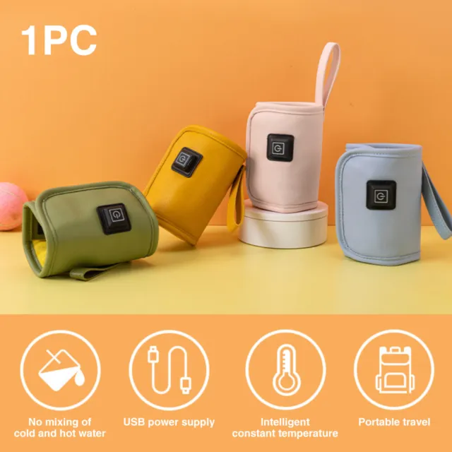 Outdoor Cloth Milk Bottle Warmer Baby Feeding Adjustable Temperature USB Heating