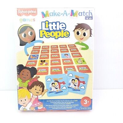 Fisher Price Little People Make A Match Kids Matching Picture Card Game