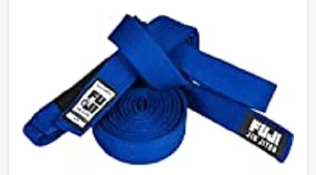 Fuji Deluxe Premium Pearl Weave Jiu Jitsu Brazilian BJJ Belt Size A4 Blue